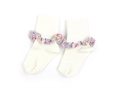 GoBabyGo offwhite/michelle pink bamboo socks Liberty